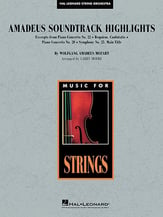 Amadeus Soundtrack Highlights Orchestra sheet music cover